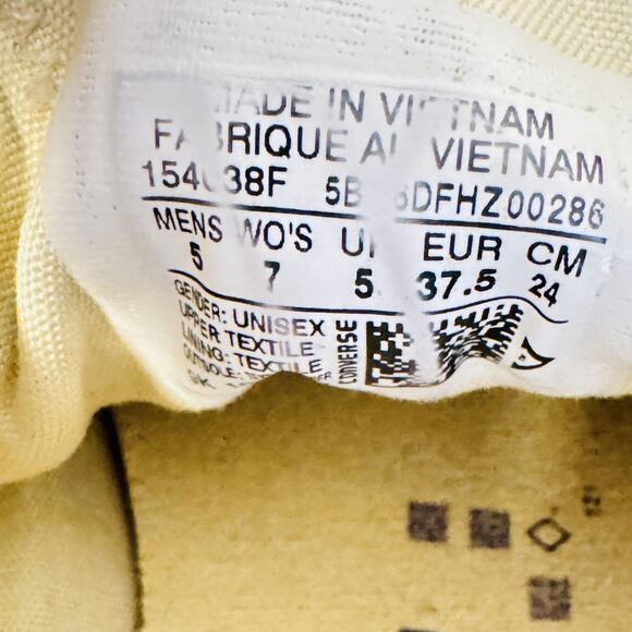 Converse Shoes Womens 7 Silver Blue Metallic Low Top Ox Chuck Taylor All Star - Picture 10 of 11